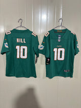 Miami Dolphins 25/26 Hill #10 Green Game Kids Jersey