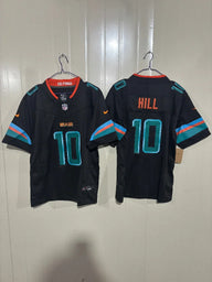 Miami Dolphins 25/26 Hill #10 Pitch Blue Jersey
