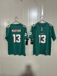 Miami Dolphins 25/26 Marino #13 Green Game Kids Jersey