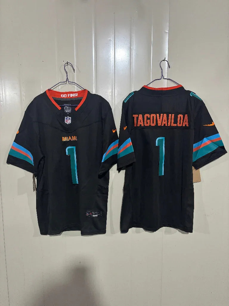 Miami Dolphins 25/26 Tagovailoa #1 Pitch Blue Jersey