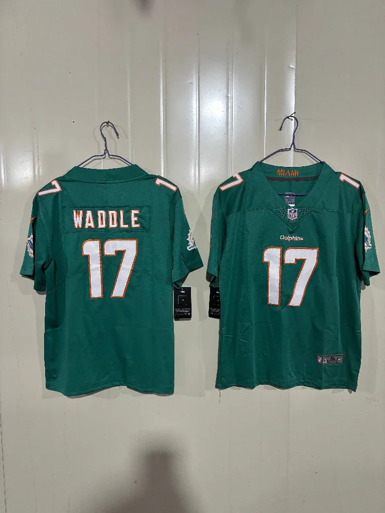 Miami Dolphins 25/26 Waddle #17 Green Game Kids Jersey