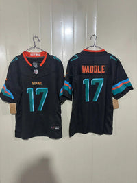 Miami Dolphins 25/26 Waddle #17 Pitch Blue Jersey