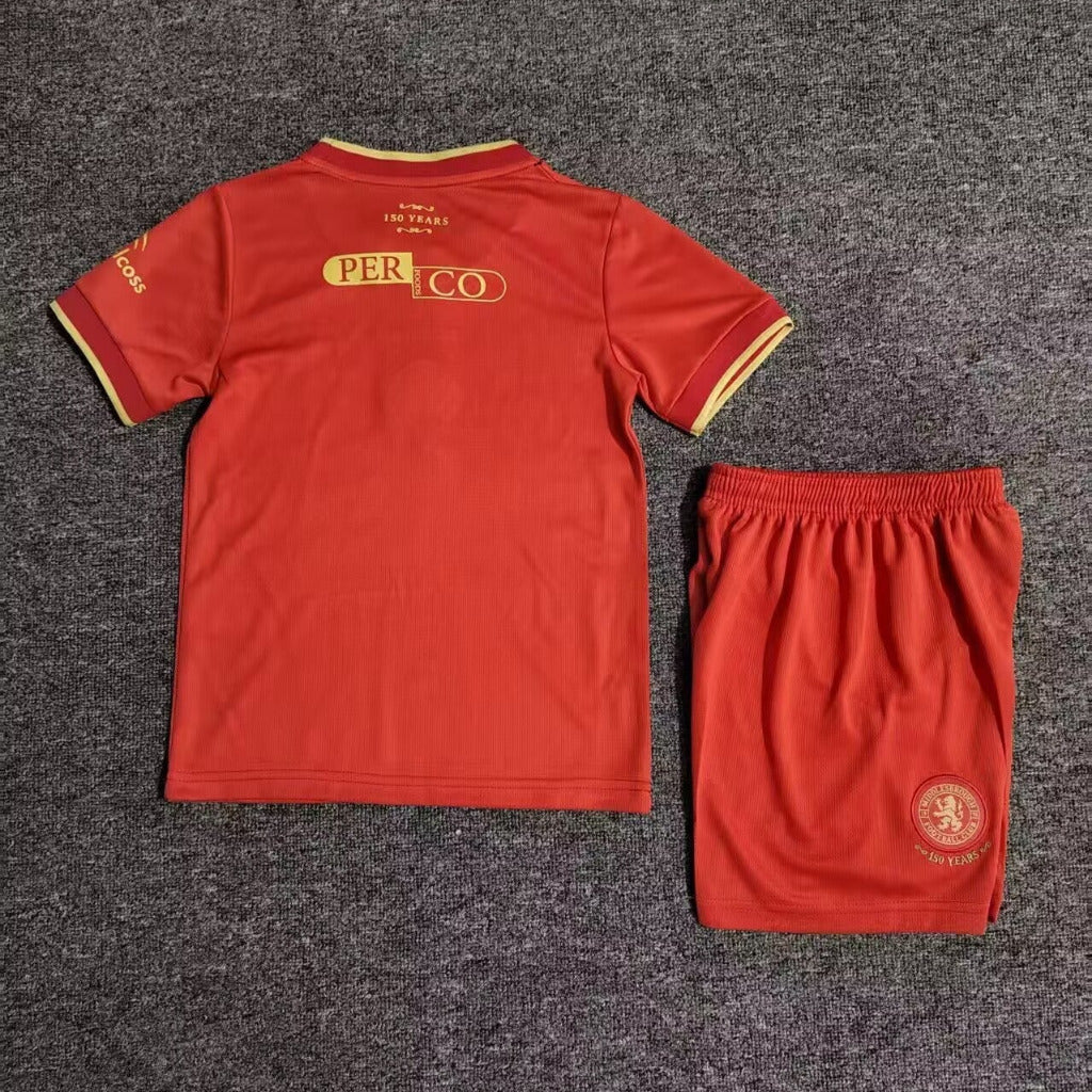 Middlesbrough 26/27 Orange/Yellow Trim Home Kids Jersey Set