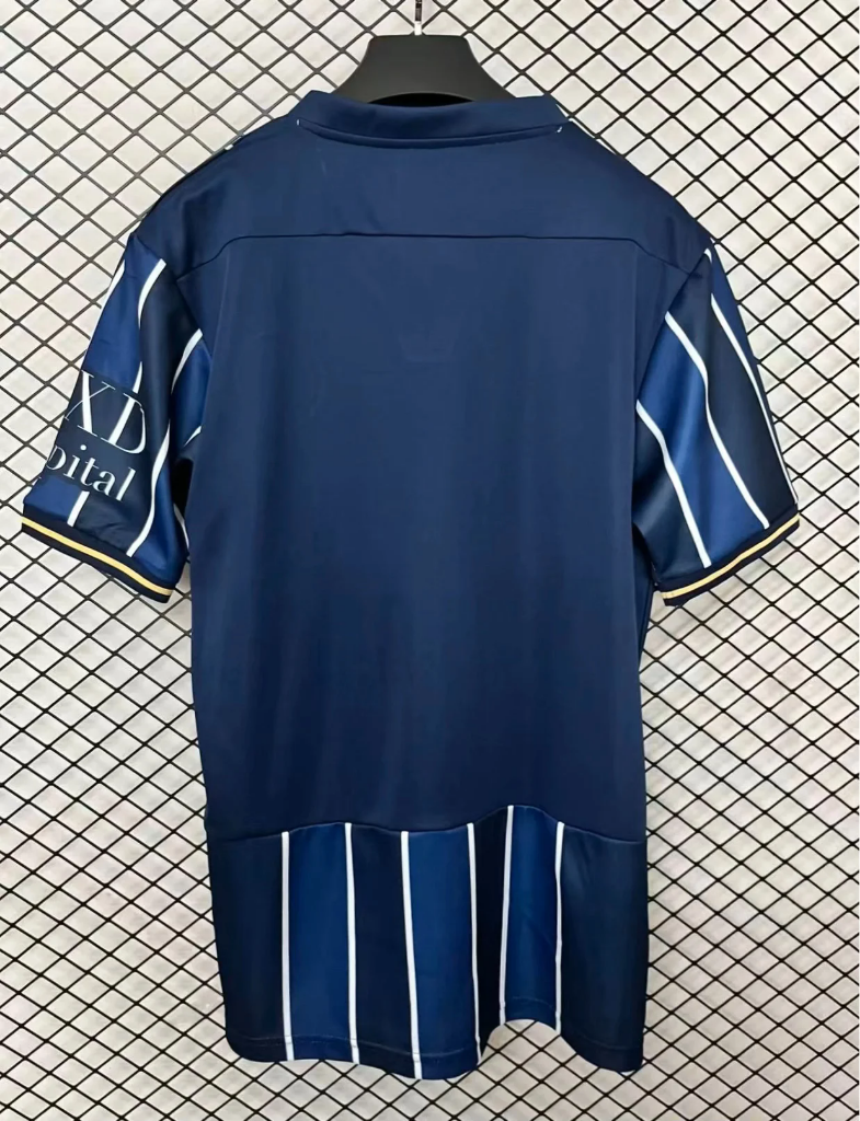 Millwall 26/27 Black/Blue/White Pinstripe Home Jersey