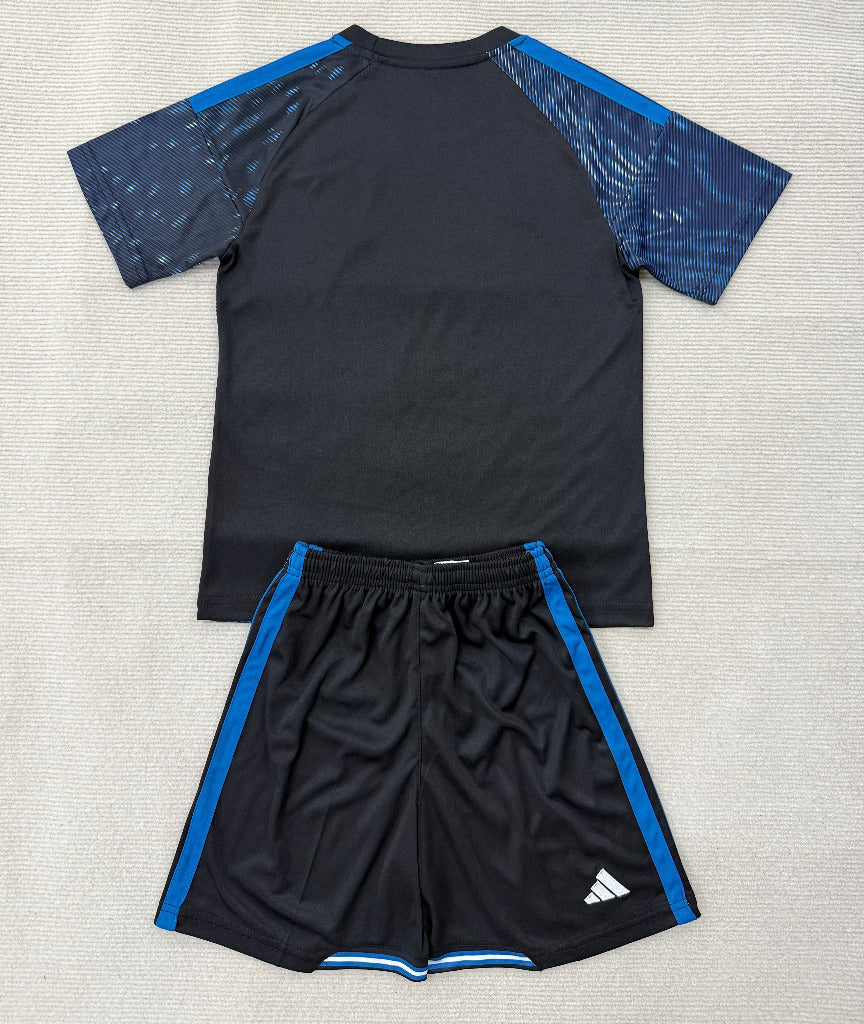 Minnesota United 26/27 Black/Blue Home Kids Jersey Set