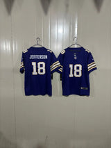 Minnesota Vikings 25/26 Jefferson #18 Purple/Gold Game Kids Jersey