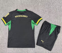 Mnchengladbach 26/27 Black/Green/Yellow Away Kids Jersey Set