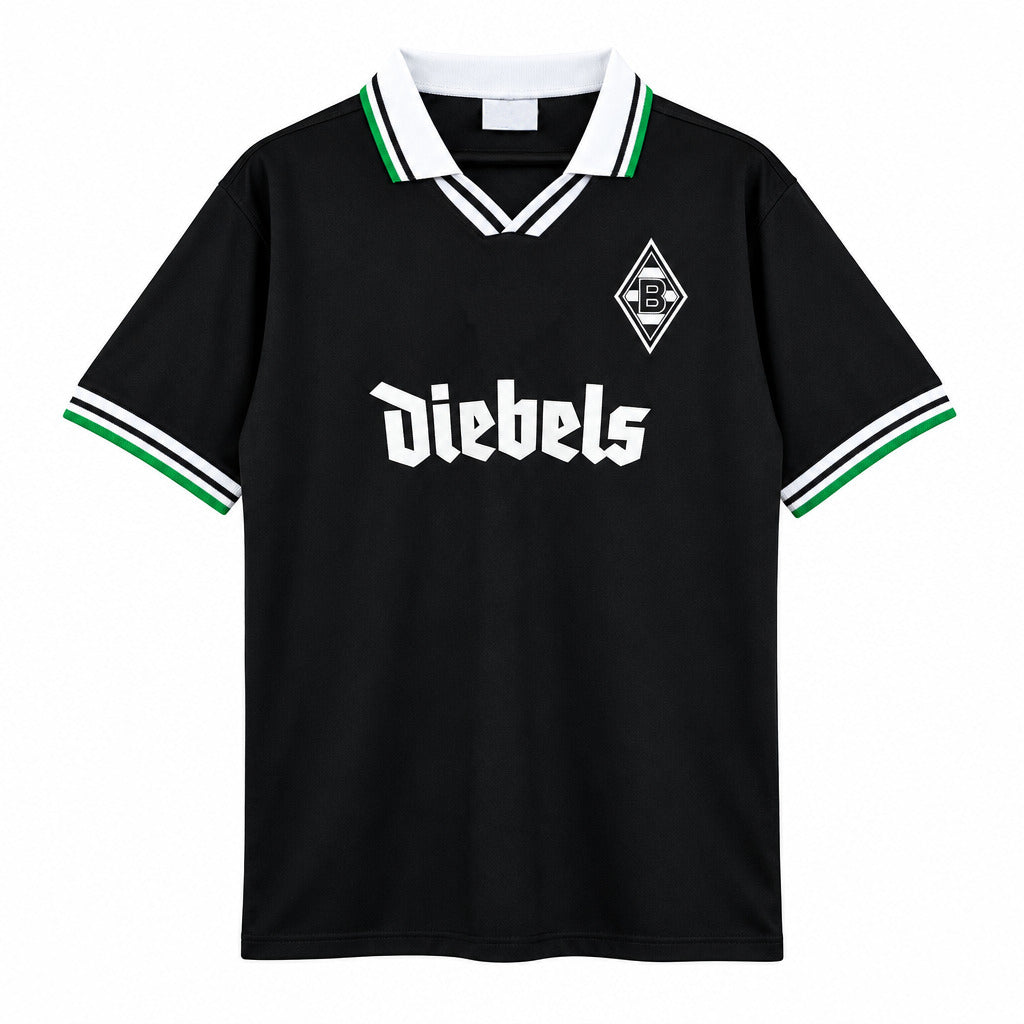 Mnchengladbach 26/27 Black/White/Green Trim 3rd Away Jersey