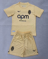 Monaco 25/26 Celestial Yellow Third Kids Jersey Set
