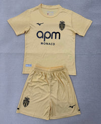 Monaco 25/26 Celestial Yellow Third Kids Jersey Set