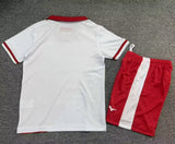 Monaco 26/27 Red/White Home Kids Jersey Set