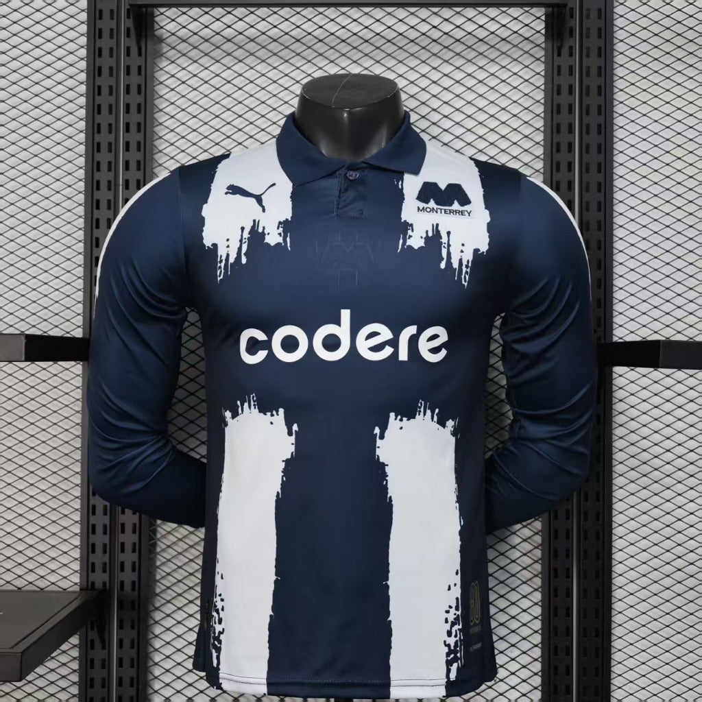 Monterrey 25/26 Blue/White Authentic Edition Long Sleeve Jersey