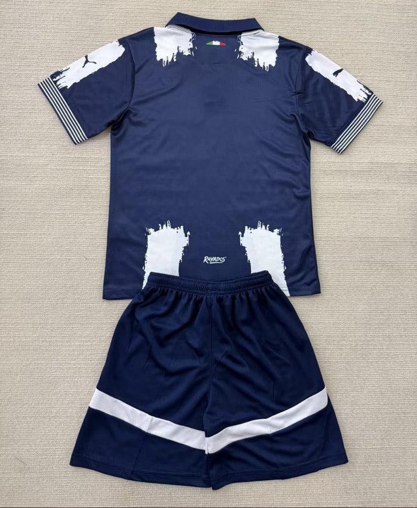 Monterrey 25/26 Blue/White Home Kids Jersey Set