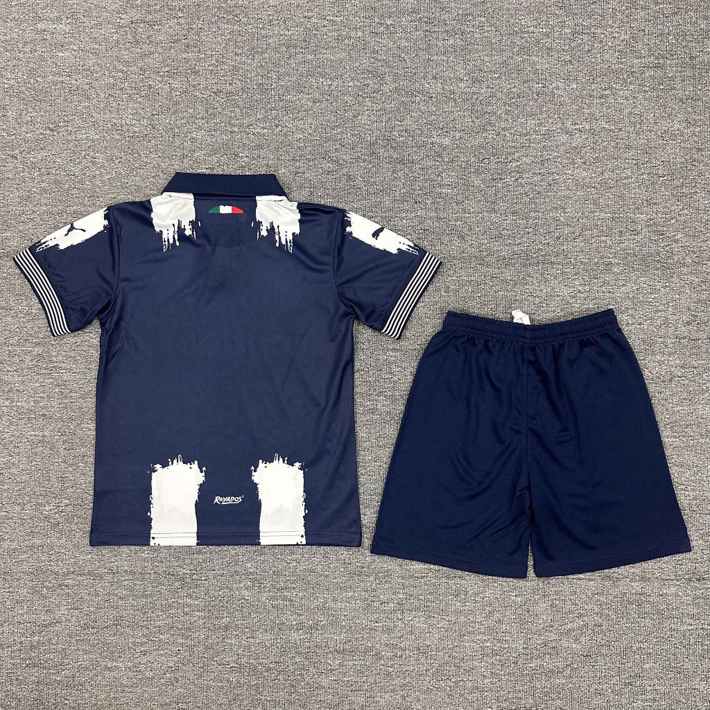 Monterrey 25/26 Blue/White Home Kids Jersey Set