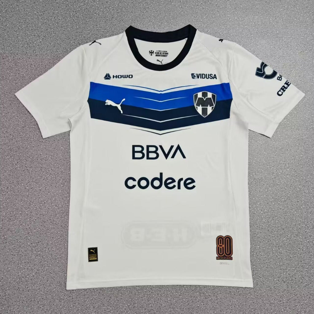 Monterrey 25/26 White/Black Away Jersey