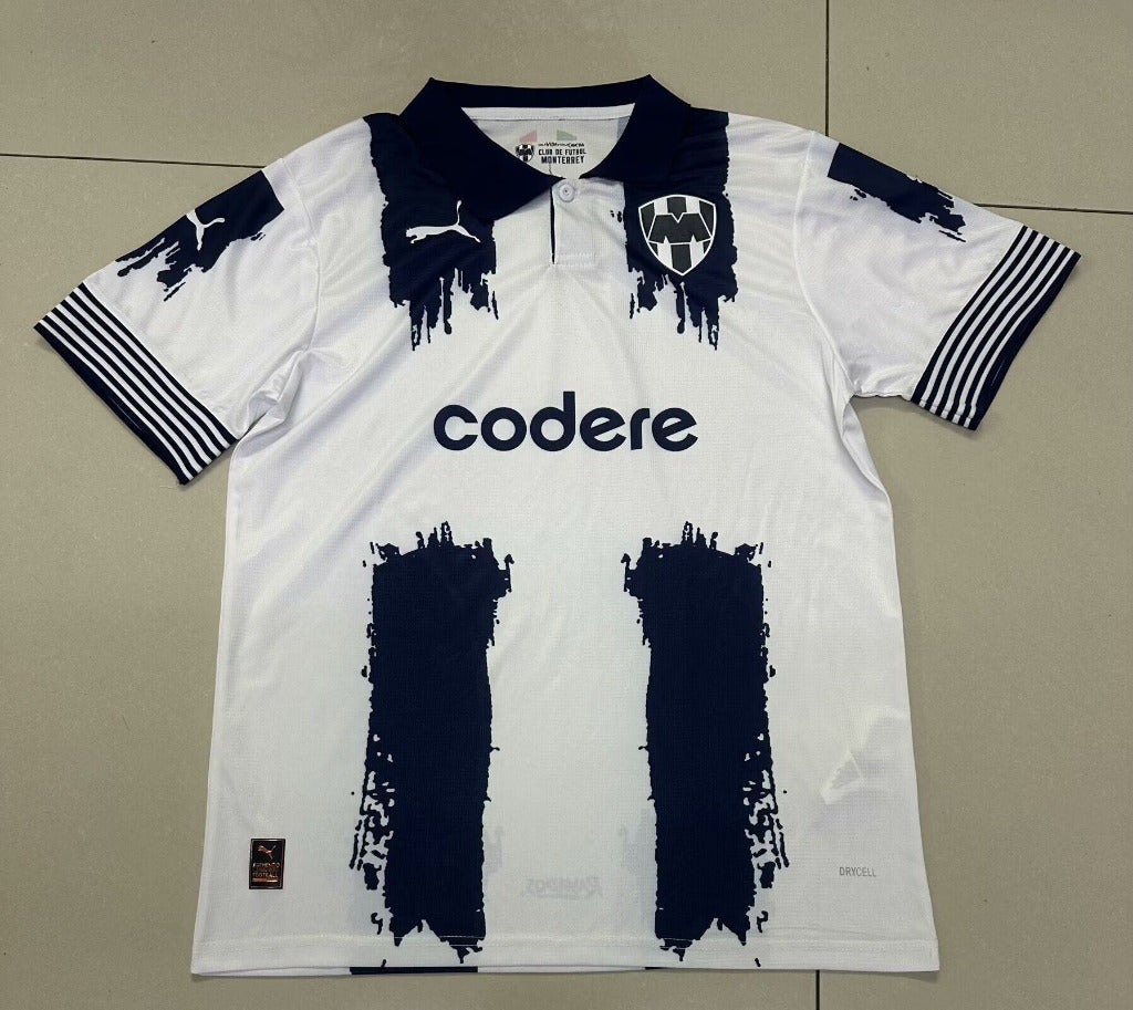 Monterrey 25/26 White/Black Stripe Away Jersey
