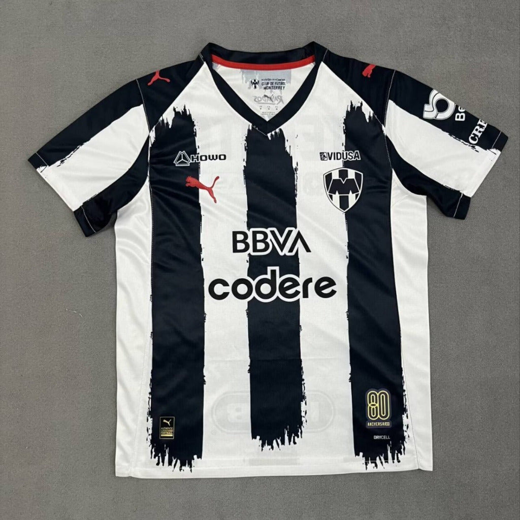 Monterrey 25/26 White/Navy Stripe Home Jersey
