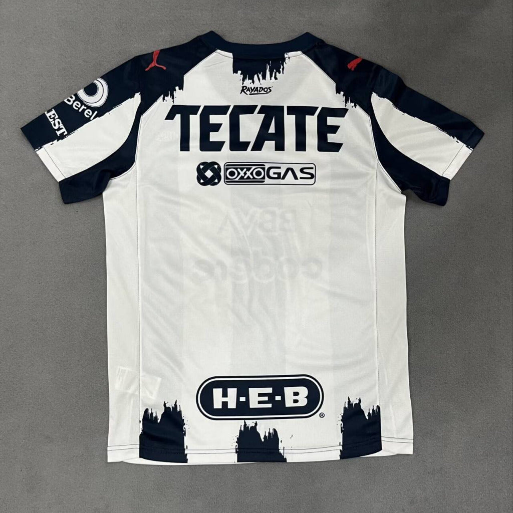 Monterrey 25/26 White/Navy Stripe Home Jersey