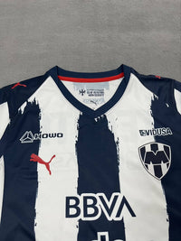 Monterrey 25/26 White/Navy Stripe Home Jersey