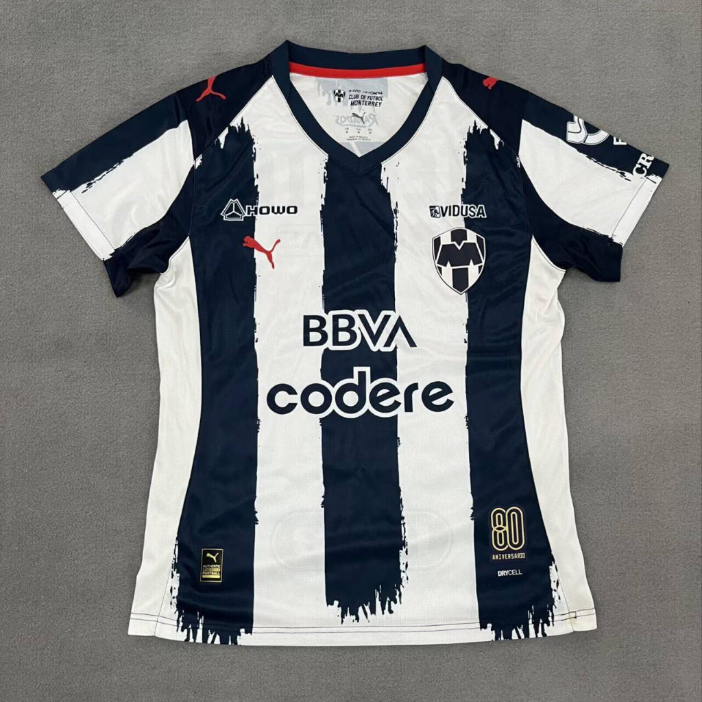 Monterrey 25/26 White/Navy Stripe Home Women Jersey