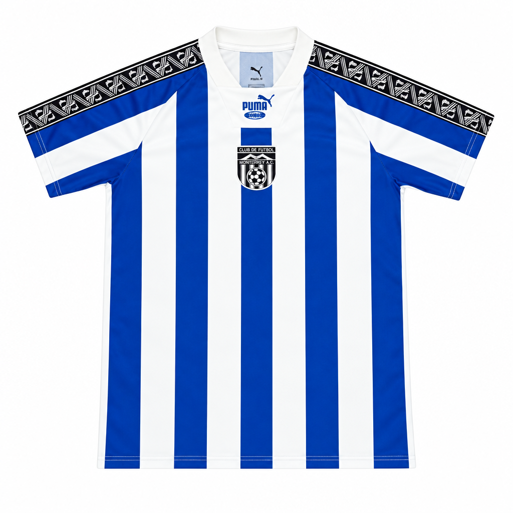 Monterrey 26/27 Blue/White Vertical Stripes Jersey