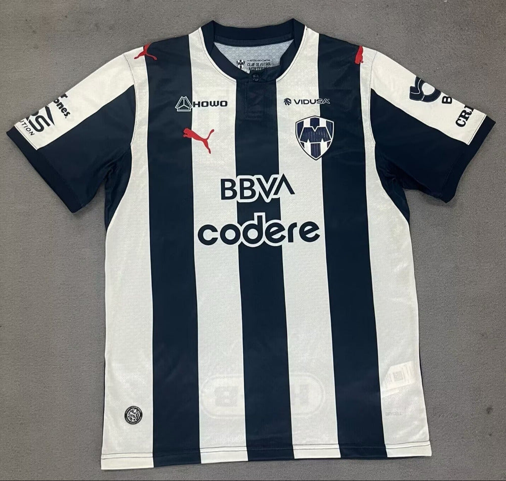 Monterrey 26/27 White/Navy Stripe Home Jersey