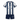 Monterrey 26/27 White/Navy Stripes Home Kids Jersey Set
