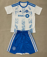 Montreal 26/27 White/Blue Away Kids Jersey Set