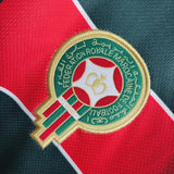 Morocco 1998 Vintage Retro Green/Red Home Long Sleeve Jersey
