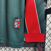 Morocco 1998 Vintage Retro Green/Red Home Long Sleeve Jersey