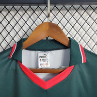 Morocco 1998 Vintage Retro Green/Red Home Long Sleeve Jersey