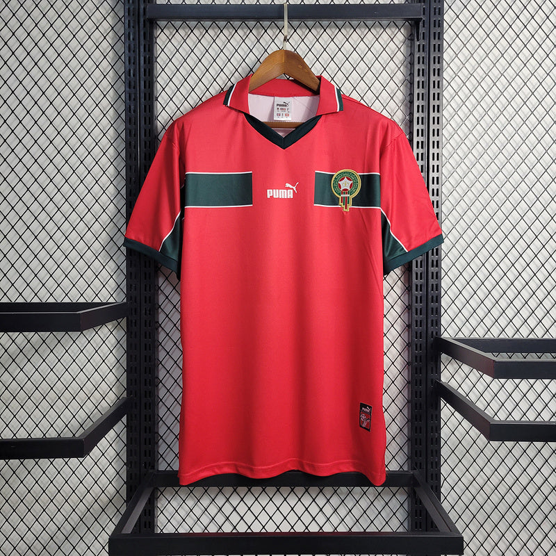 Morocco 1998 Vintage Retro Red/Green Third Jersey