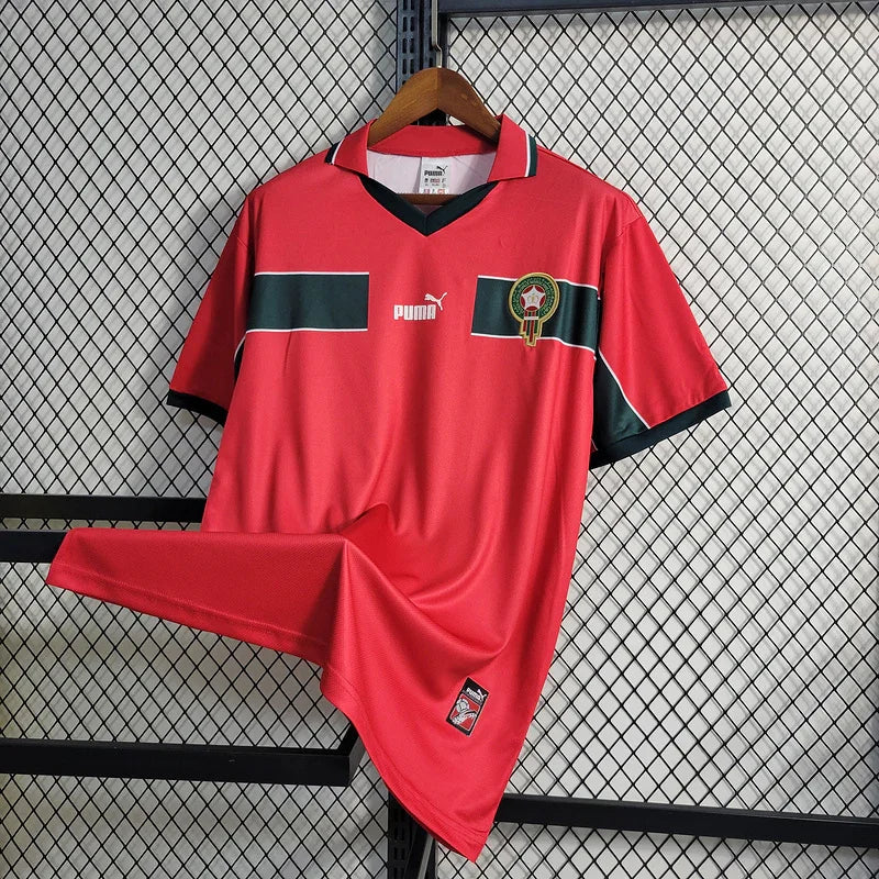 Morocco 1998 Vintage Retro Red/Green Third Jersey