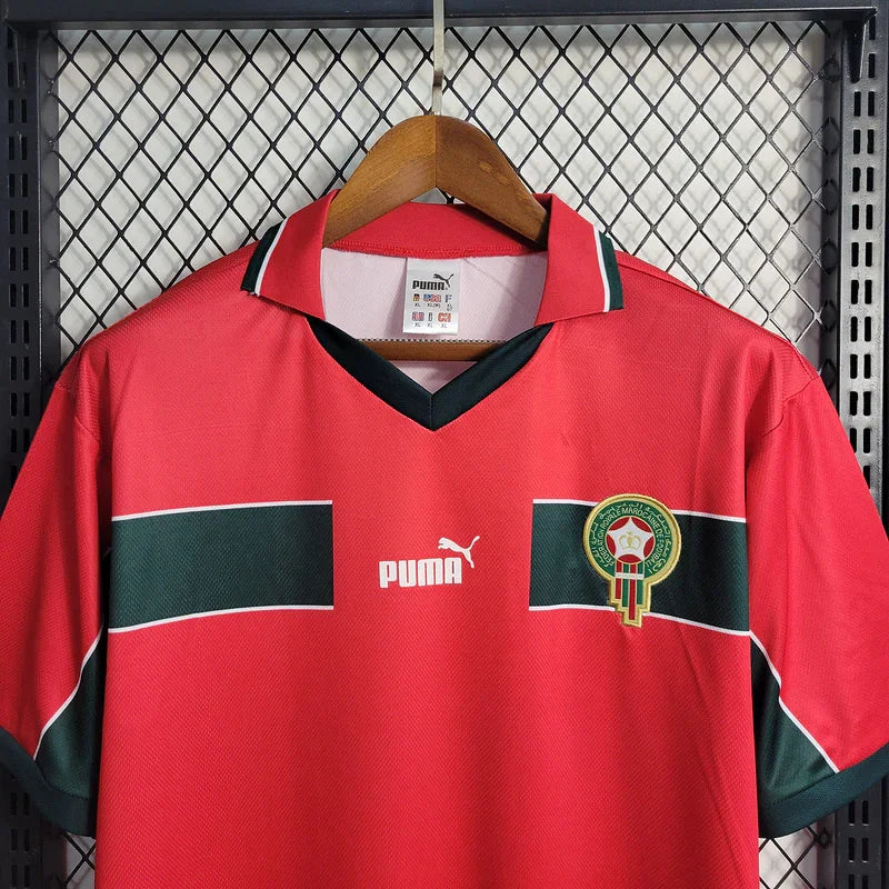 Morocco 1998 Vintage Retro Red/Green Third Jersey