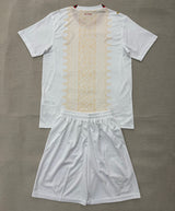Morocco 2026 White/Gold Away Kids Jersey Set