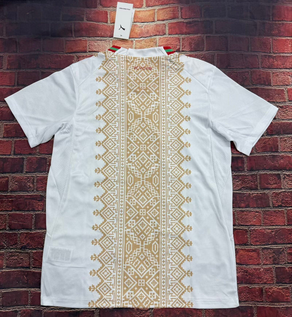 Morocco 2026 World Cup Gold/White Away Jersey