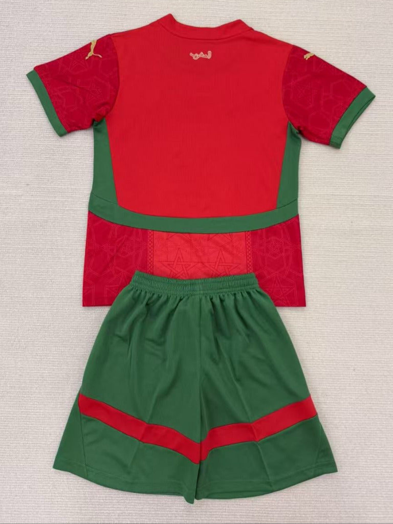 Morocco 25/26 Home Kids Jersey Set