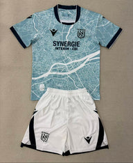 Nantes 25/26 Blue/Black Away Kids Jersey Set