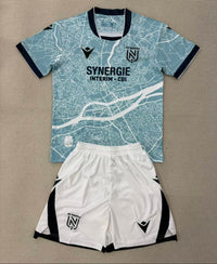 Nantes 25/26 Blue/Black Away Kids Jersey Set
