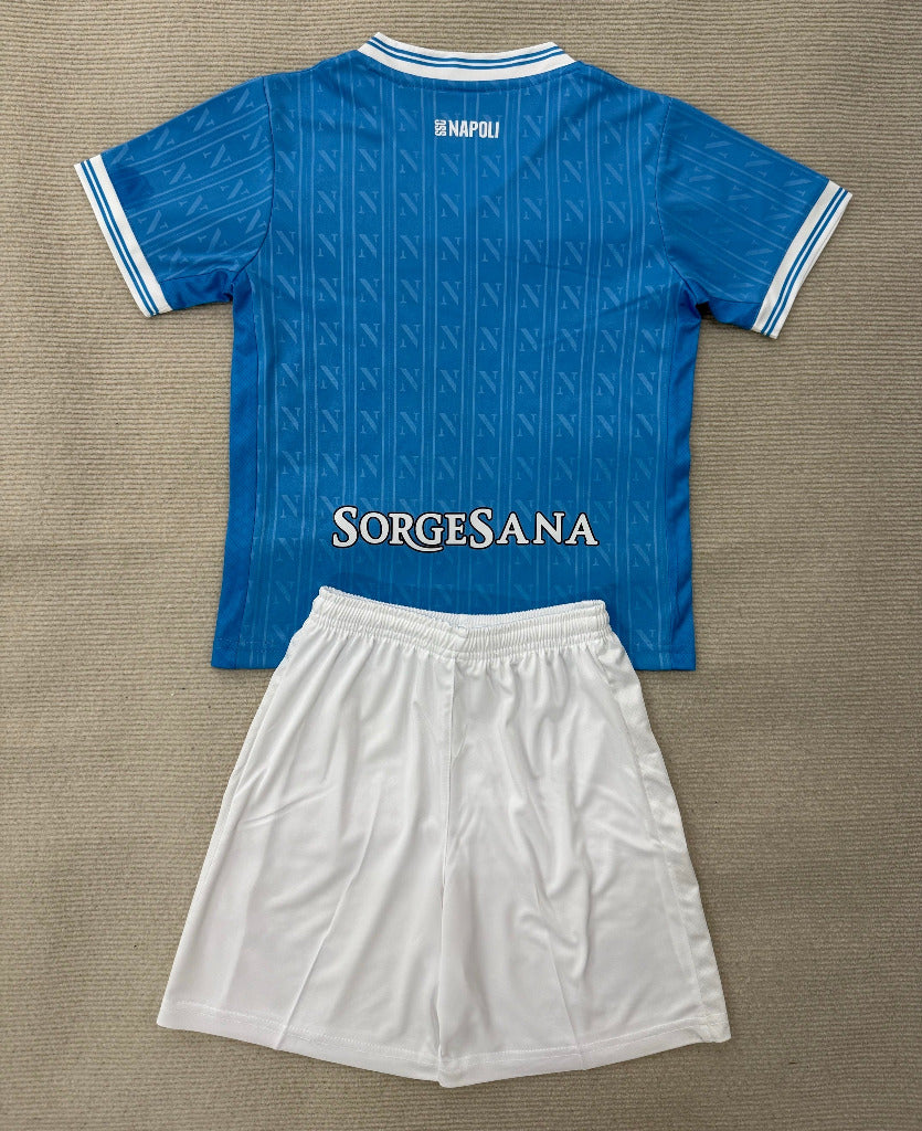 Napoli 25/26 Blue/White Home Kids Jersey Set