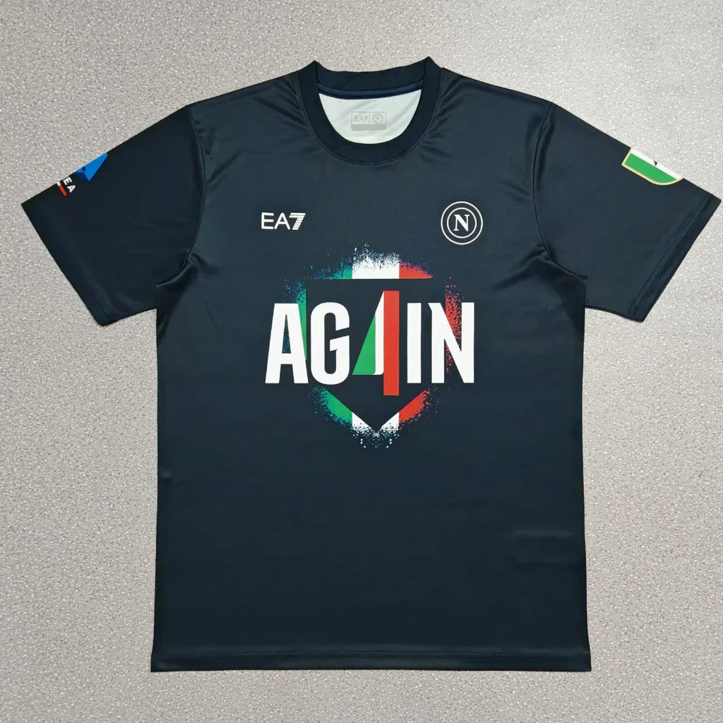 Napoli 25/26 Champion Version Black T-shirts