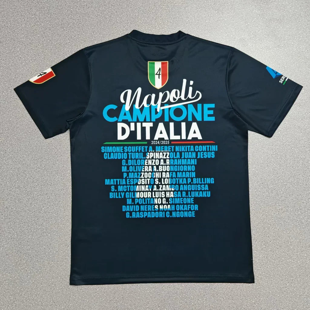 Napoli 25/26 Champion Version Black T-shirts