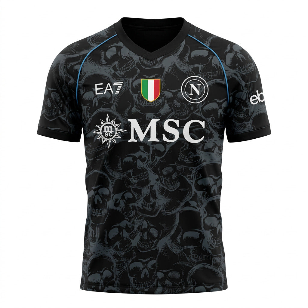 Napoli 25/26 Dark Skull and Bones Halloween Special Edition Jersey