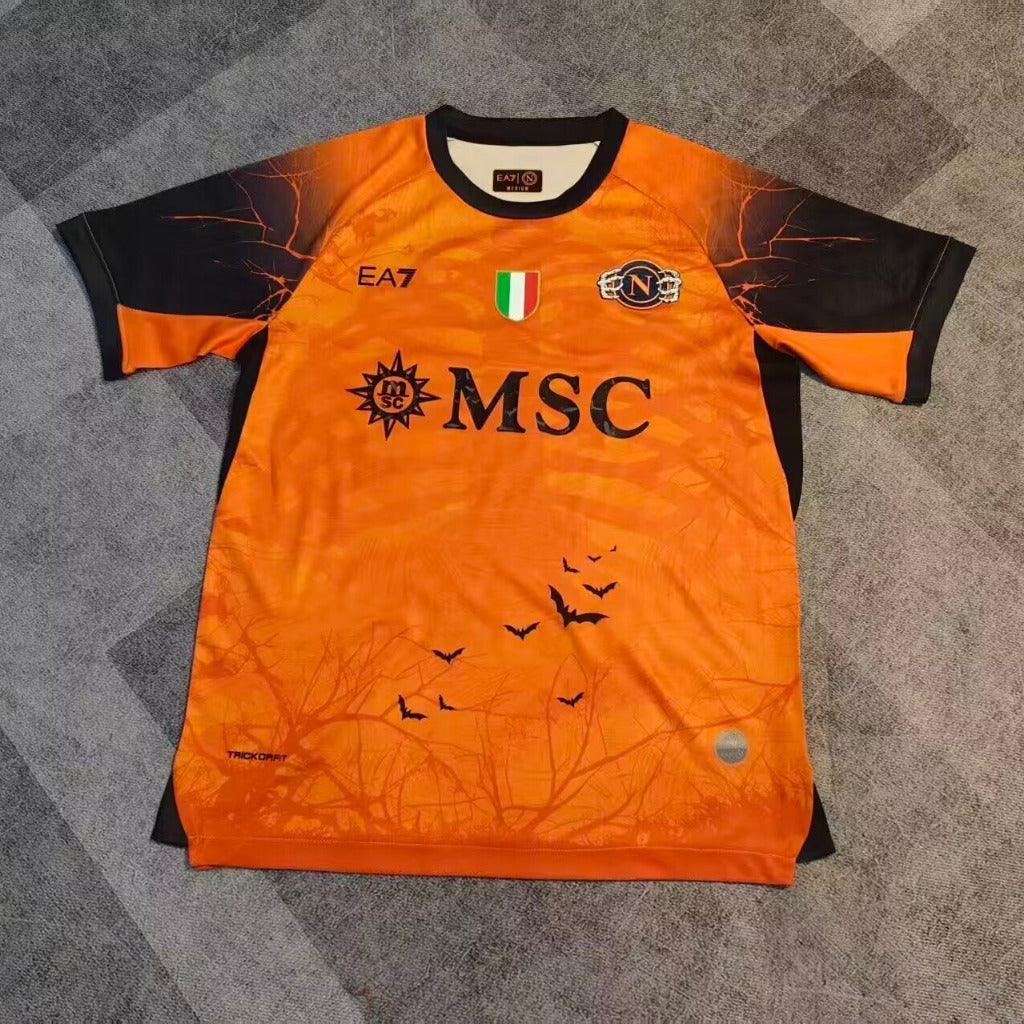 Napoli 25/26 Orange/Black Halloween Goalkeeper Jersey