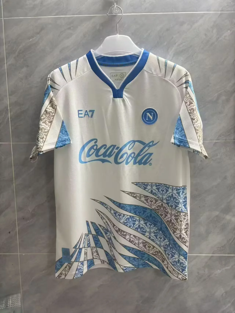 Napoli 25/26 White/Blue Training Jersey