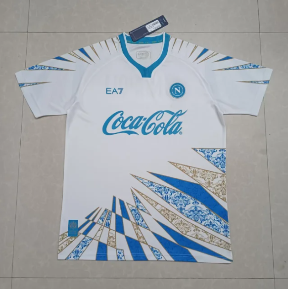 Napoli 25/26 White/Blue Training Jersey