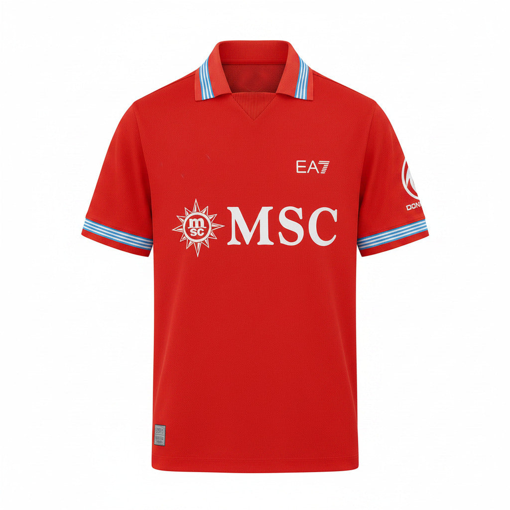 Napoli 26/27 Red/Sky Blue Third Jersey