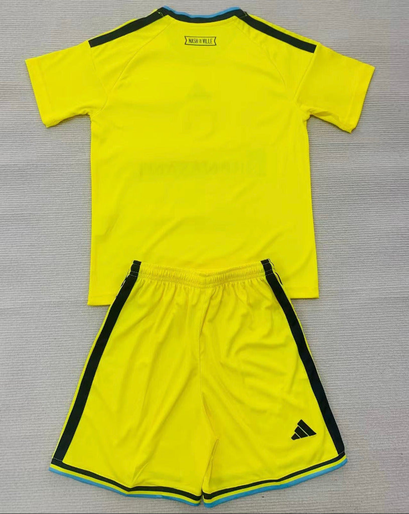 Nashville 26/27 Yellow/Black Home Kids Jersey Set