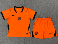 Netherland 2026 Orange/Black Home Kids Jersey Set