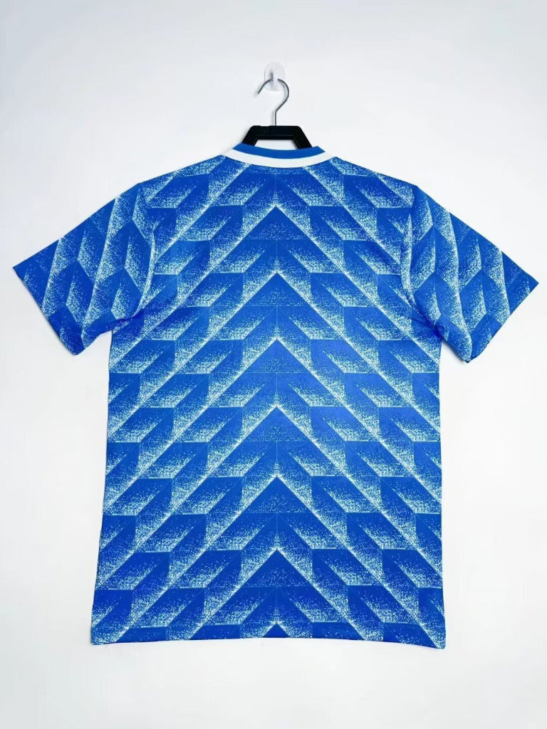 Netherlands 1988 Vintage Retro Blue Away Jersey